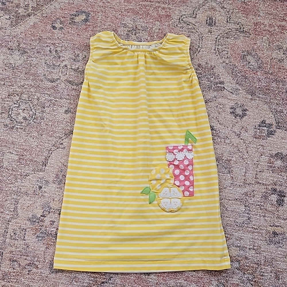 Kelly's Kids Striped Lemonade Summer Shift Dress